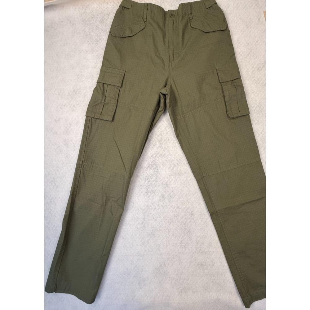 LCKR Cargo Pants Boys XL 18 Olive Green Utility Ripstop Straight Leg NWT